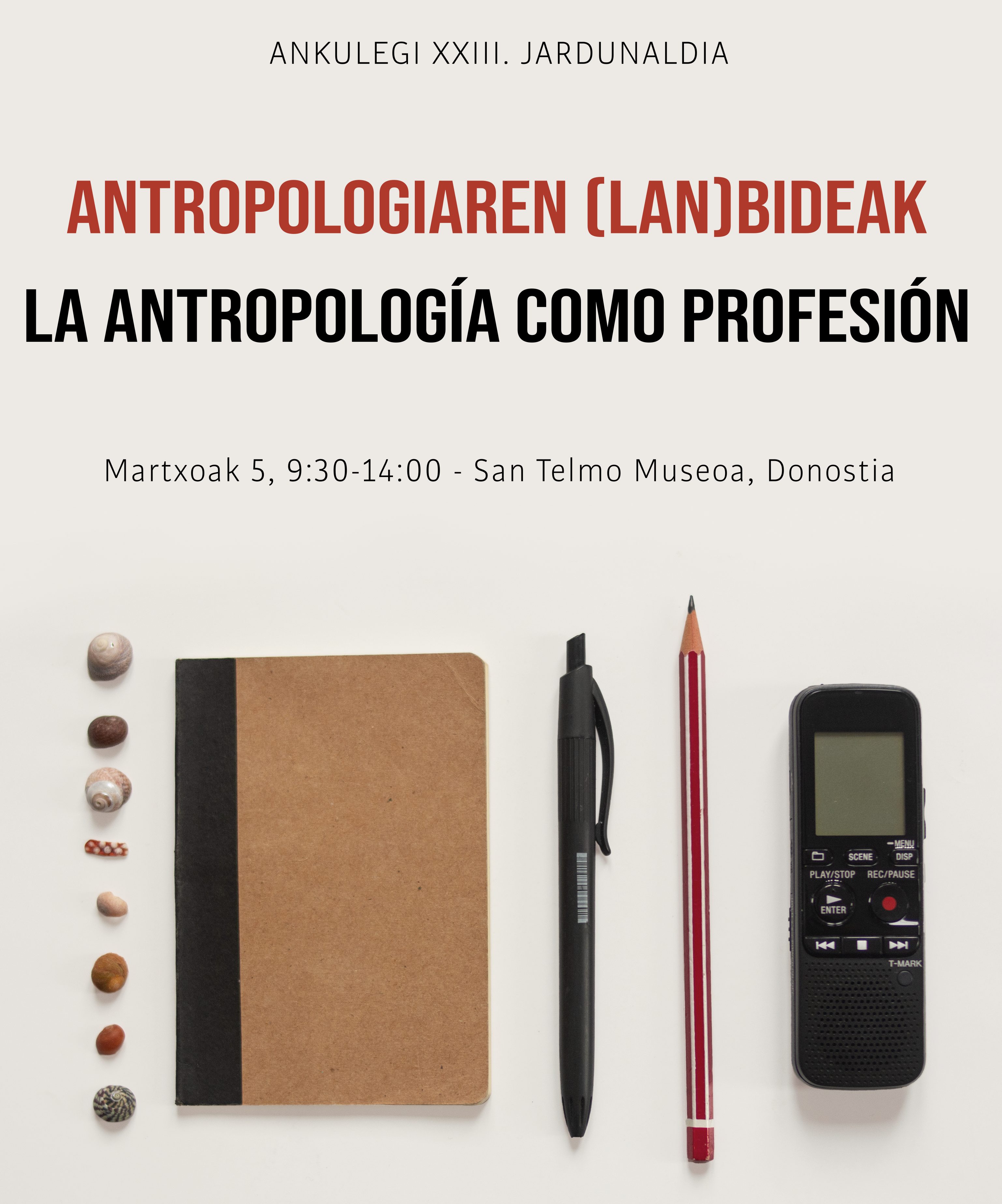 Cartel de la XXIII Jornada de Antropología Ankulegi (2021) (HD)